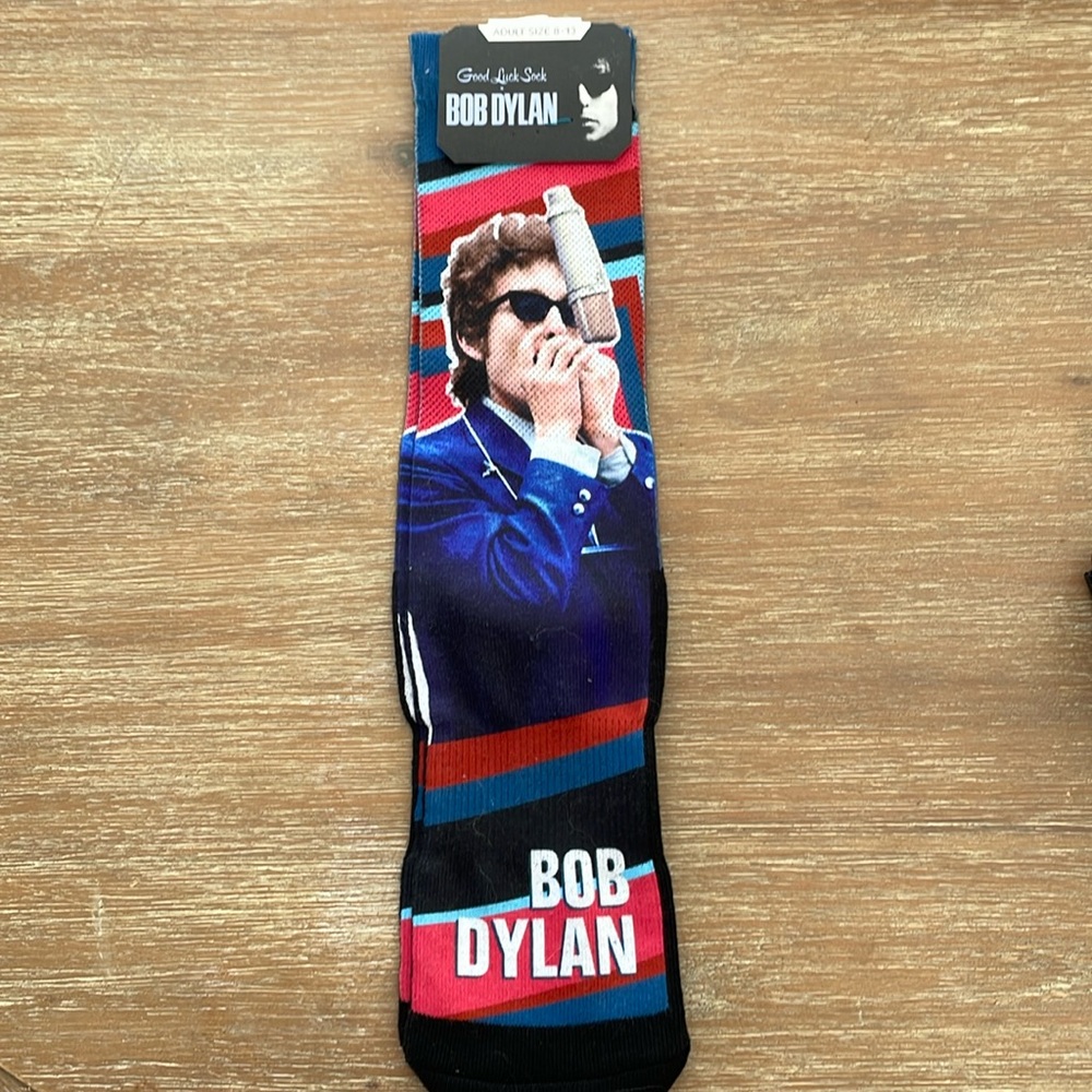 New With Tags Good Luck Socks Bob Dylan Adult Size 8-13